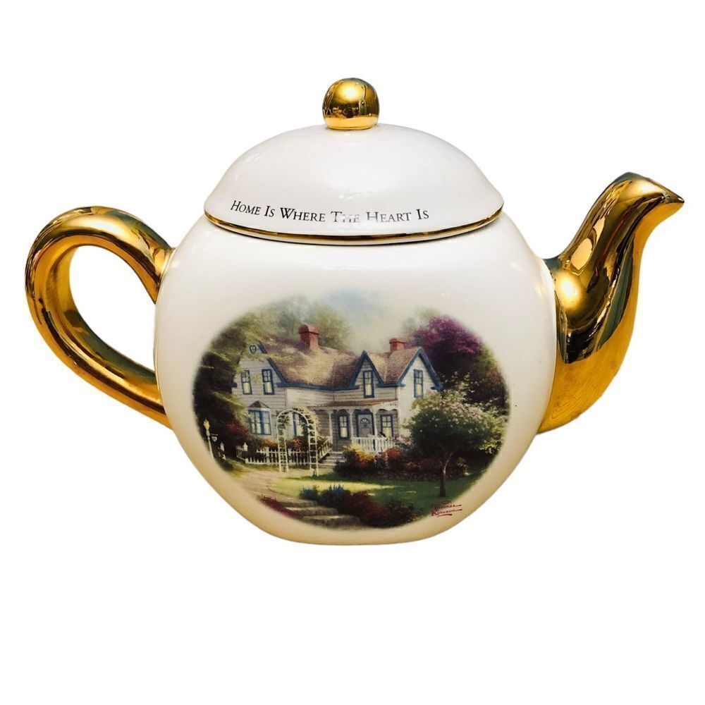 Thomas Kinkade "Home is Where the Heart Is" Teapot